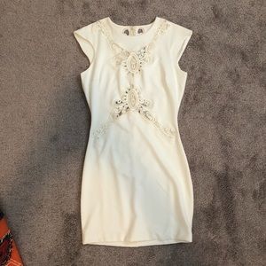 Dress The Population white, lace dress